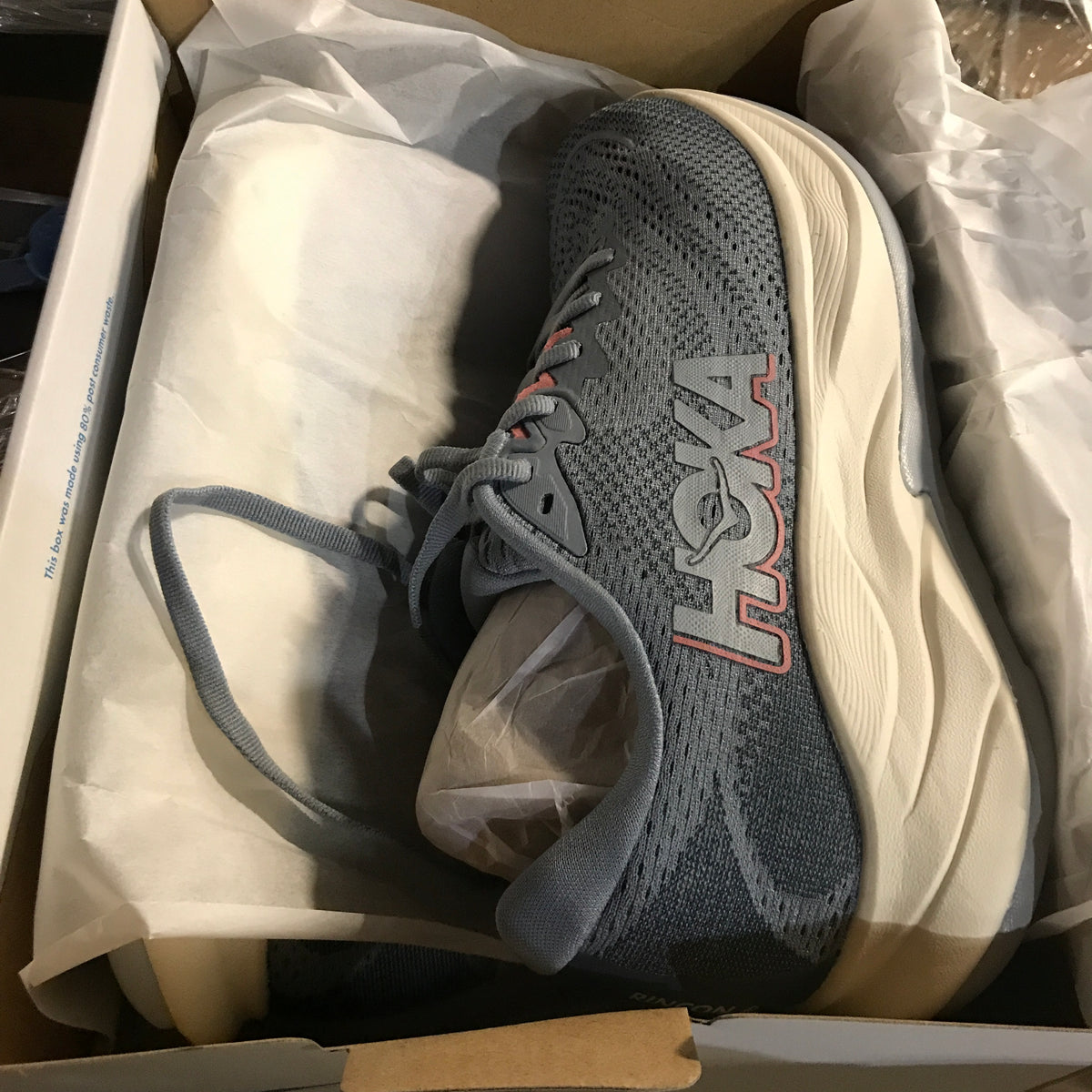 HOKA Women's Rincon 4 Running Shoes - Washed Blue / Faded Navy