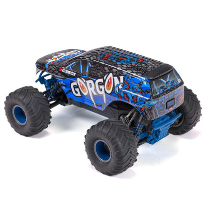 Arrma 1/10th Scale GORGON 2WD RTR Brushed Monster Truck, Blue