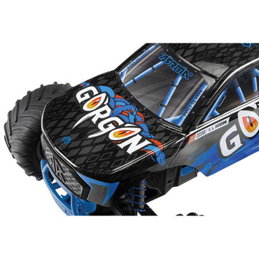 Arrma 1/10th Scale GORGON 2WD RTR Brushed Monster Truck, Blue