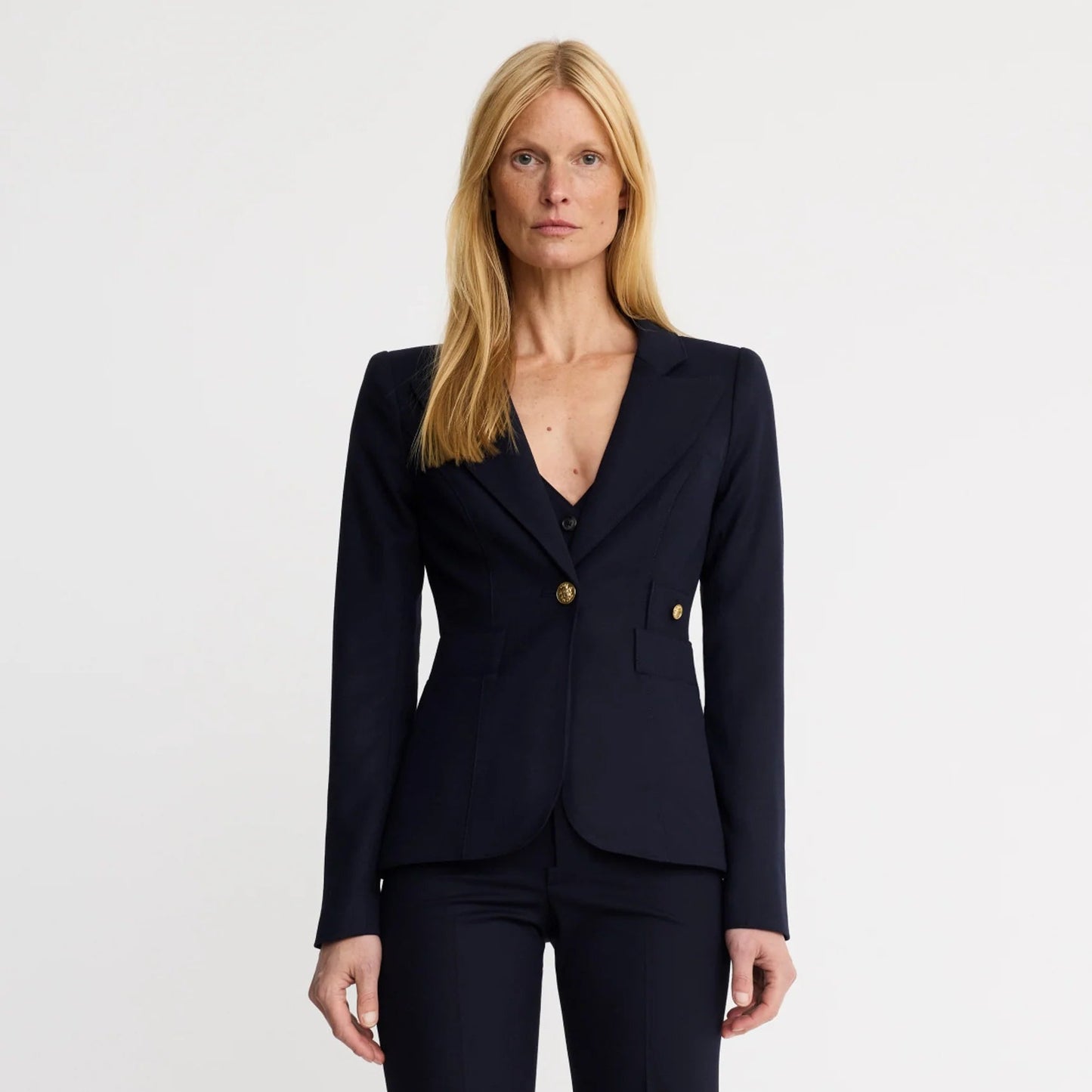 Smythe Full Back Duchess Blazer - Deep Navy
