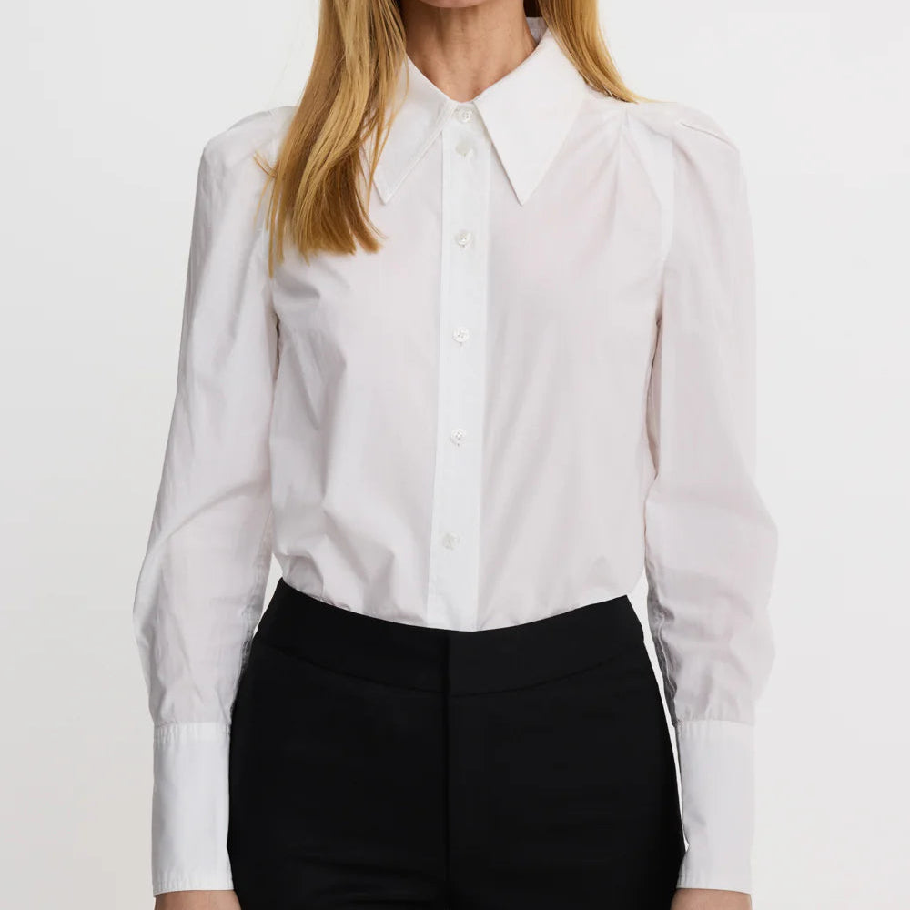 Smythe Box Pleat Shirt - Optic White