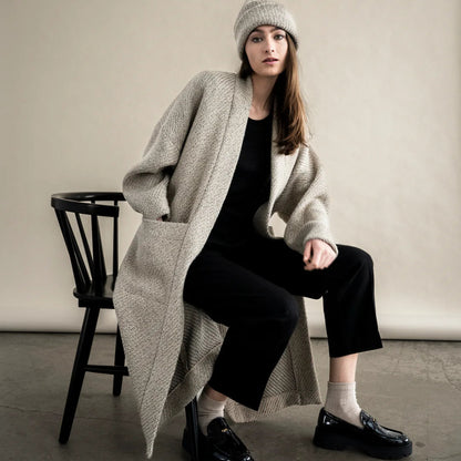 Bodybag by Jude Cambridge Cardigan in Sand