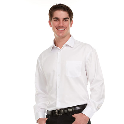 Geoffrey Beene Men's Regular-Fit Sateen Stretch Dress Shirt - White
