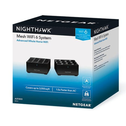 NETGEAR Nighthawk AX1800 Dual-Band Mesh Wi-Fi 6 System (MK62)