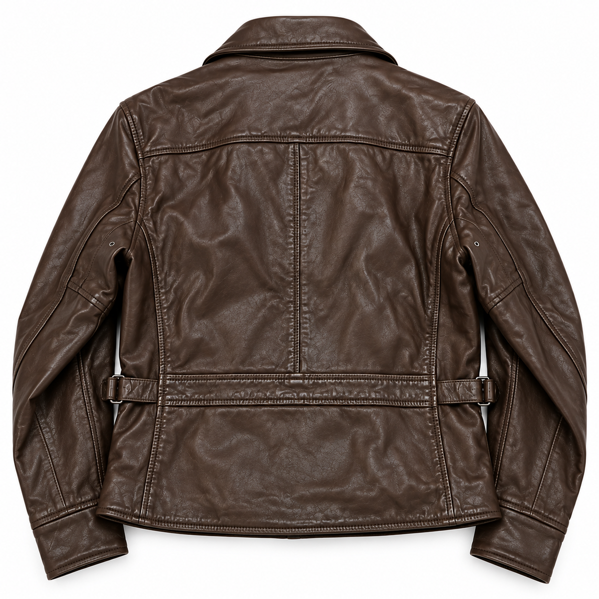 Polo Ralph Lauren Women's Leather Moto Biker Jacket - Brown