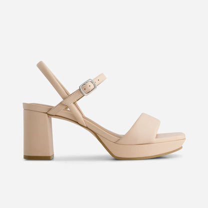 Bernardo Canto Platform Sandal - Cipria Glove Leather