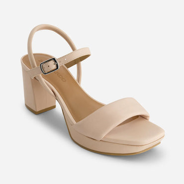 Bernardo Canto Platform Sandal - Cipria Glove Leather