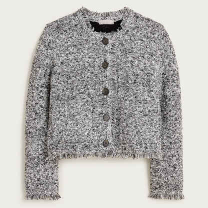 J.CREW Fringe Lady Jacket in Boucle