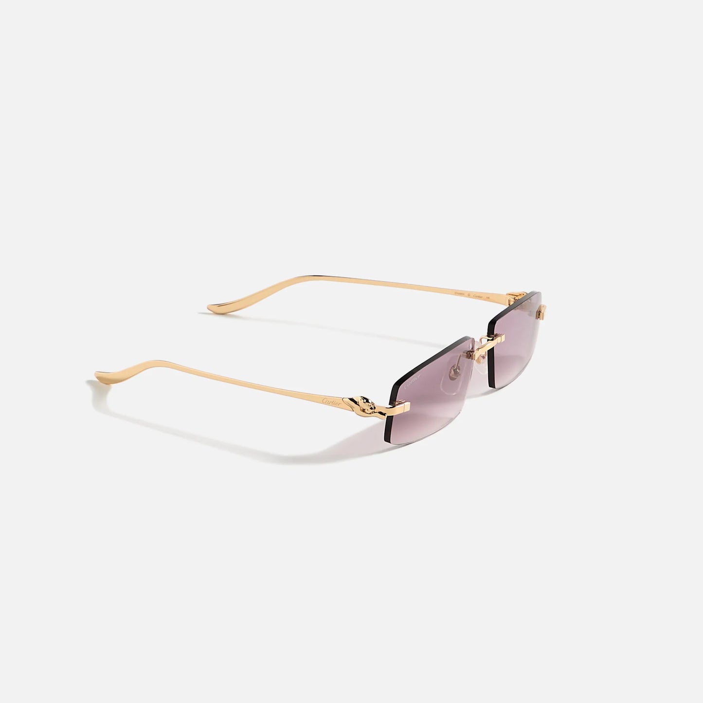 Cartier Rectangular Sunglasses CT0505S-004 - Gold / Violet