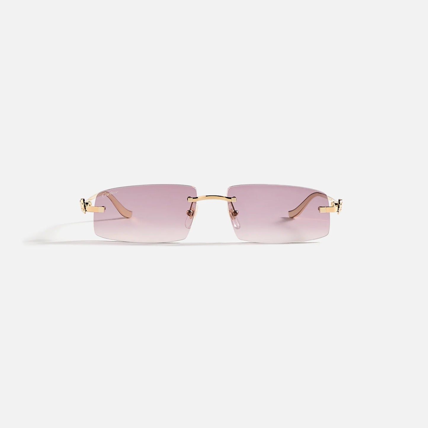 Cartier Rectangular Sunglasses CT0505S-004 - Gold / Violet