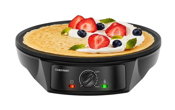 Chefman Electric Crepe Maker + Griddle (30.5 cm)