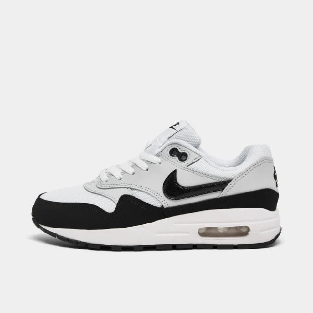 Nike Air Max 1 (GS) - White/Black-Pure Platinum 5Y