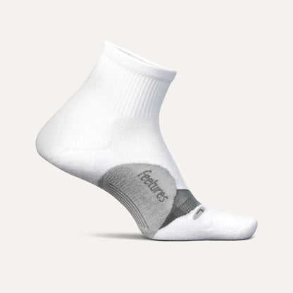 Feetures Elite Light Cushion Quarter Socks - White - 3 Pack
