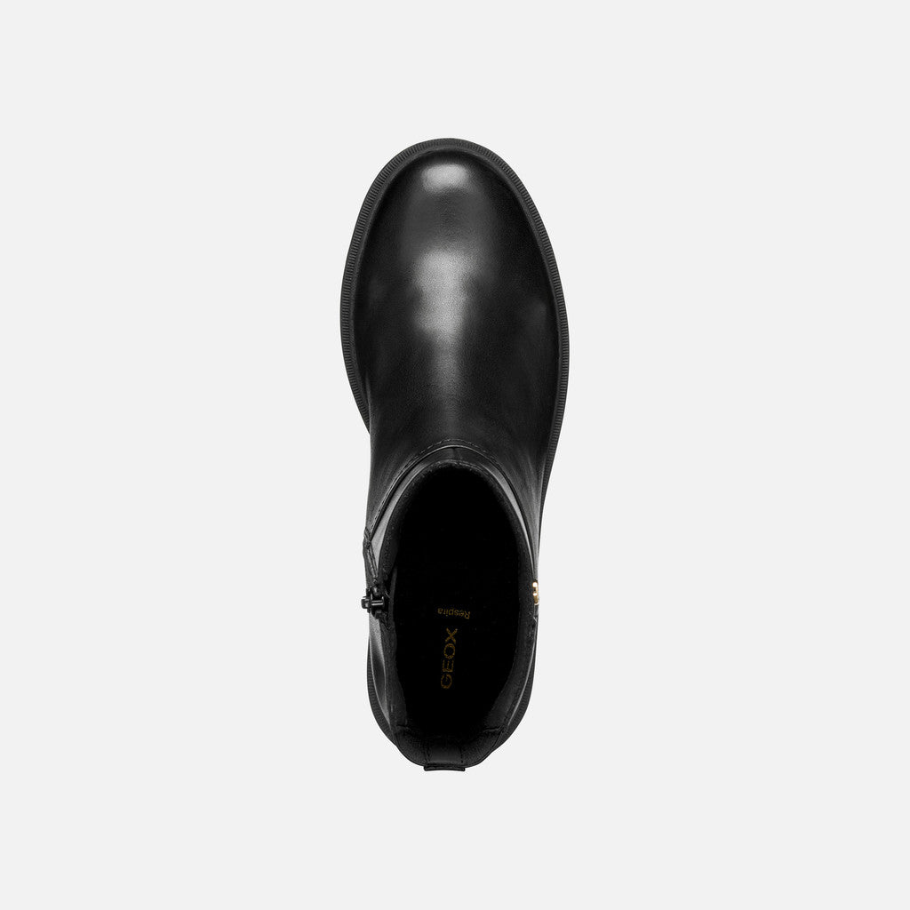 Geox Miereille Woman Ankle Boots with Wedge - Black