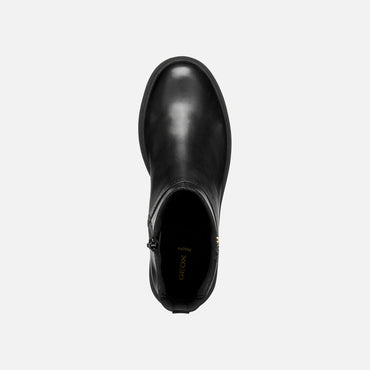 Geox Miereille Woman Ankle Boots with Wedge - Black