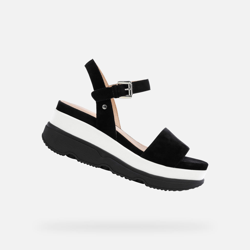 Geox Gardenia Women's Platform Sandals - Black