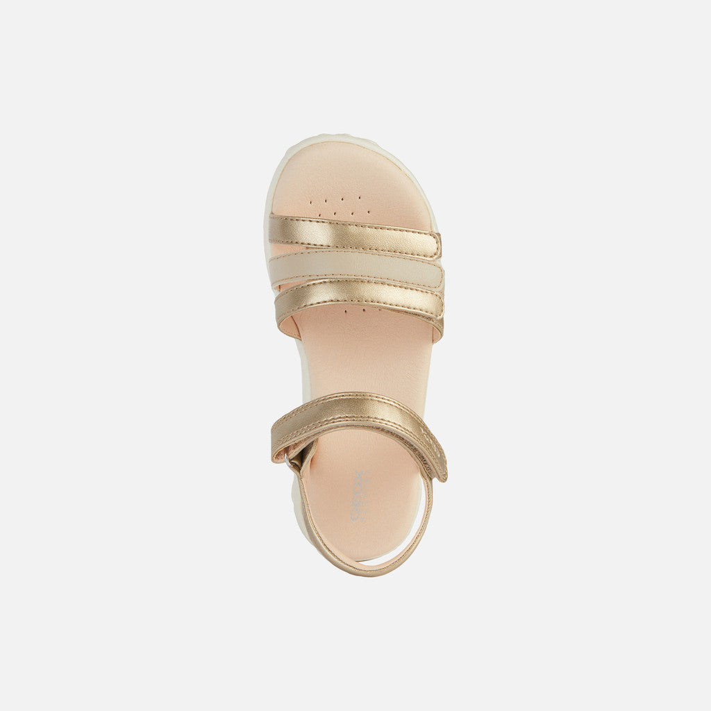 Geox Haiti Junior Girls Sandals - Platinum