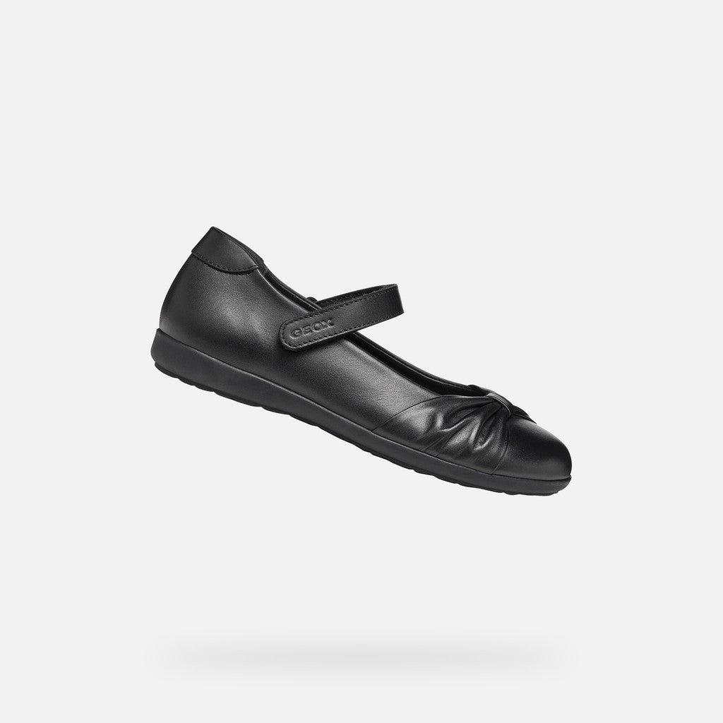 Geox Iberide Girl School Shoes - Black