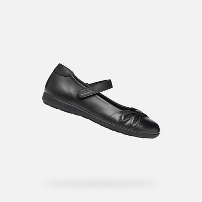 Geox Iberide Girl School Shoes - Black