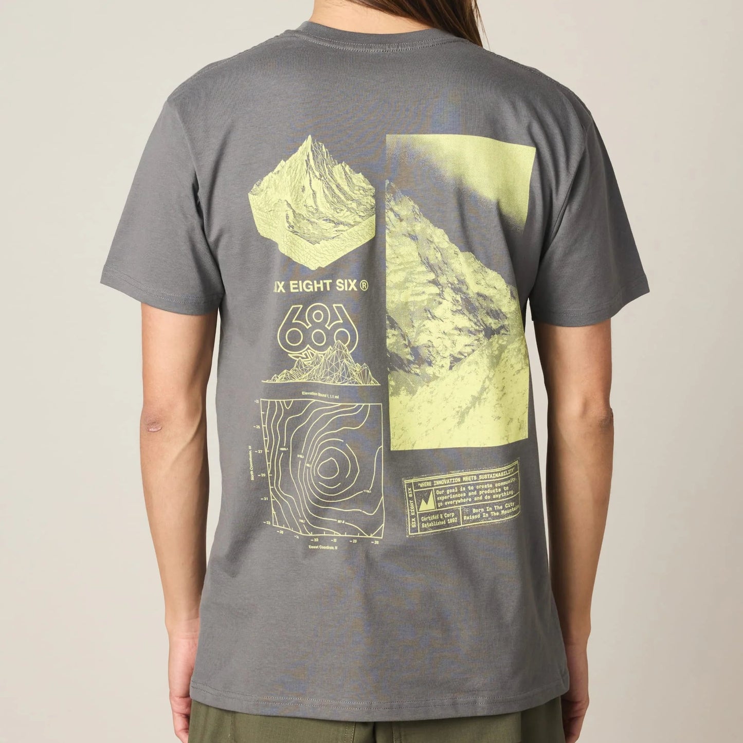 686 Cross-Cut Authentic S/S Tee - Grey