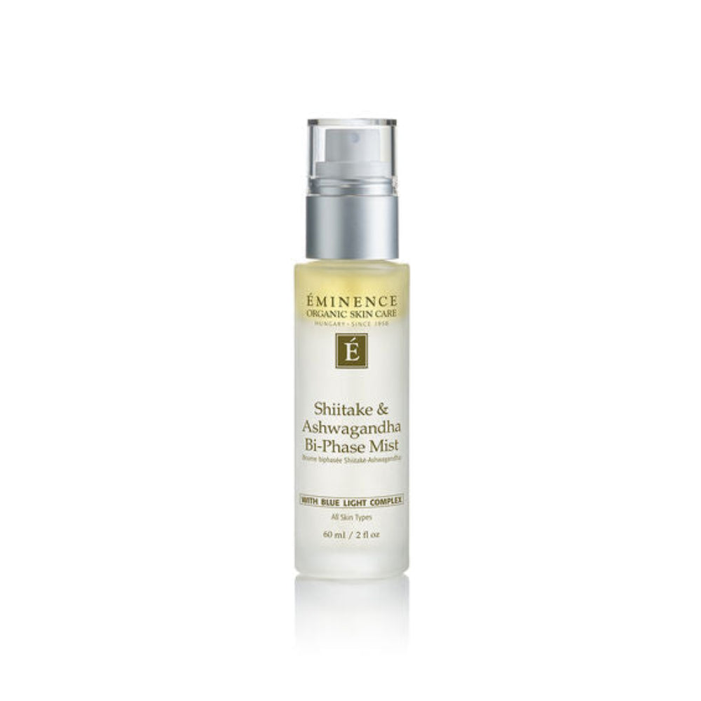 Eminence Organic Skin Care Shiitake & Ashwagandha Bi-Phase Mist - 2 Pack