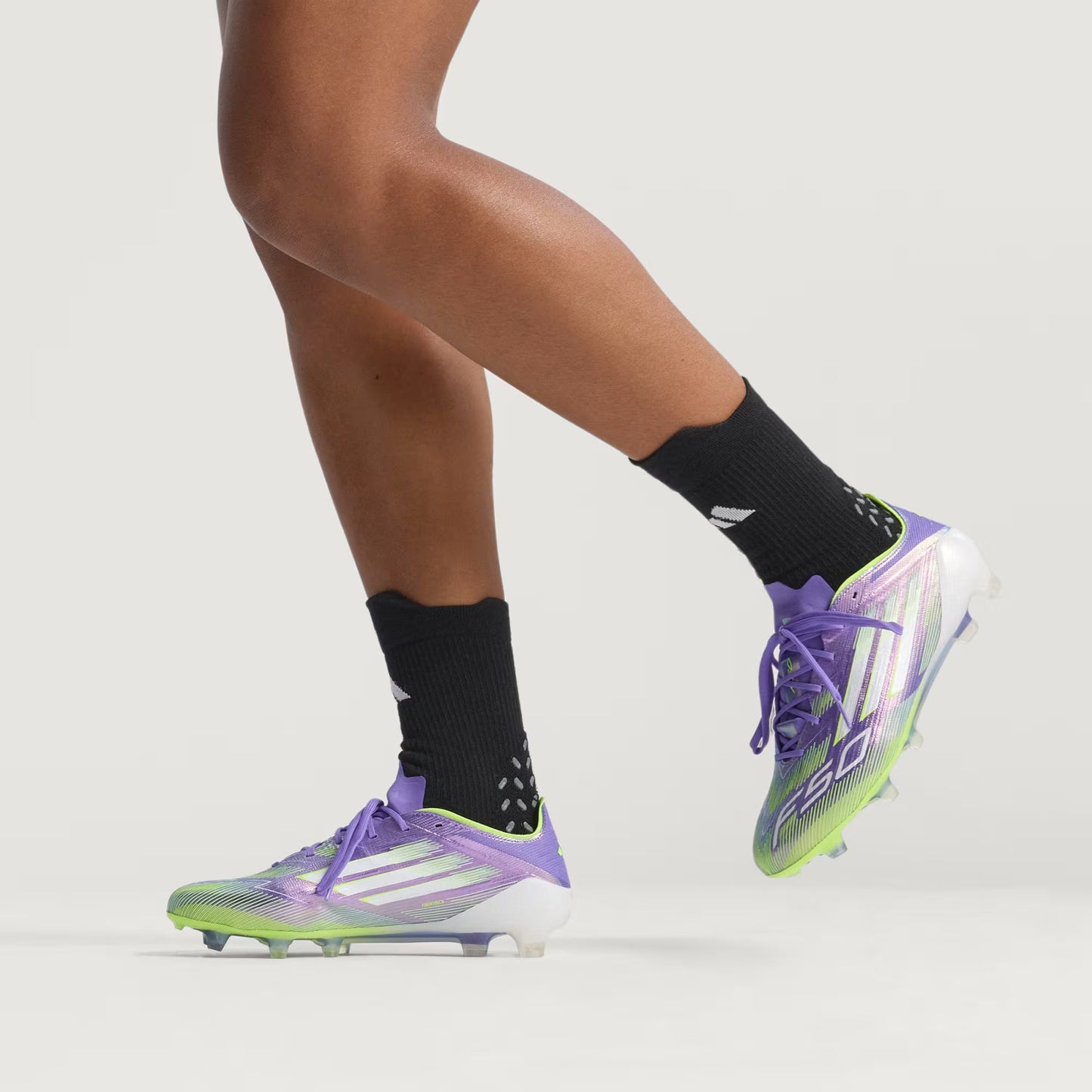 Adidas F50 Elite Firm Ground Cleats - Purple Rush/Cloud White/Lucid Lemon