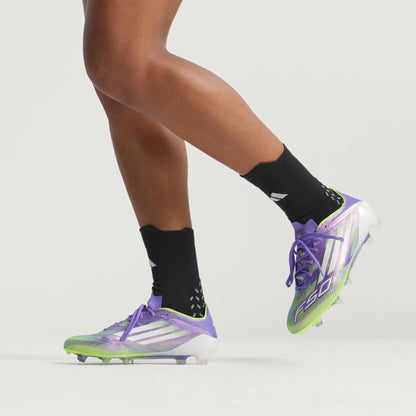 Adidas F50 Elite Firm Ground Cleats - Purple Rush/Cloud White/Lucid Lemon