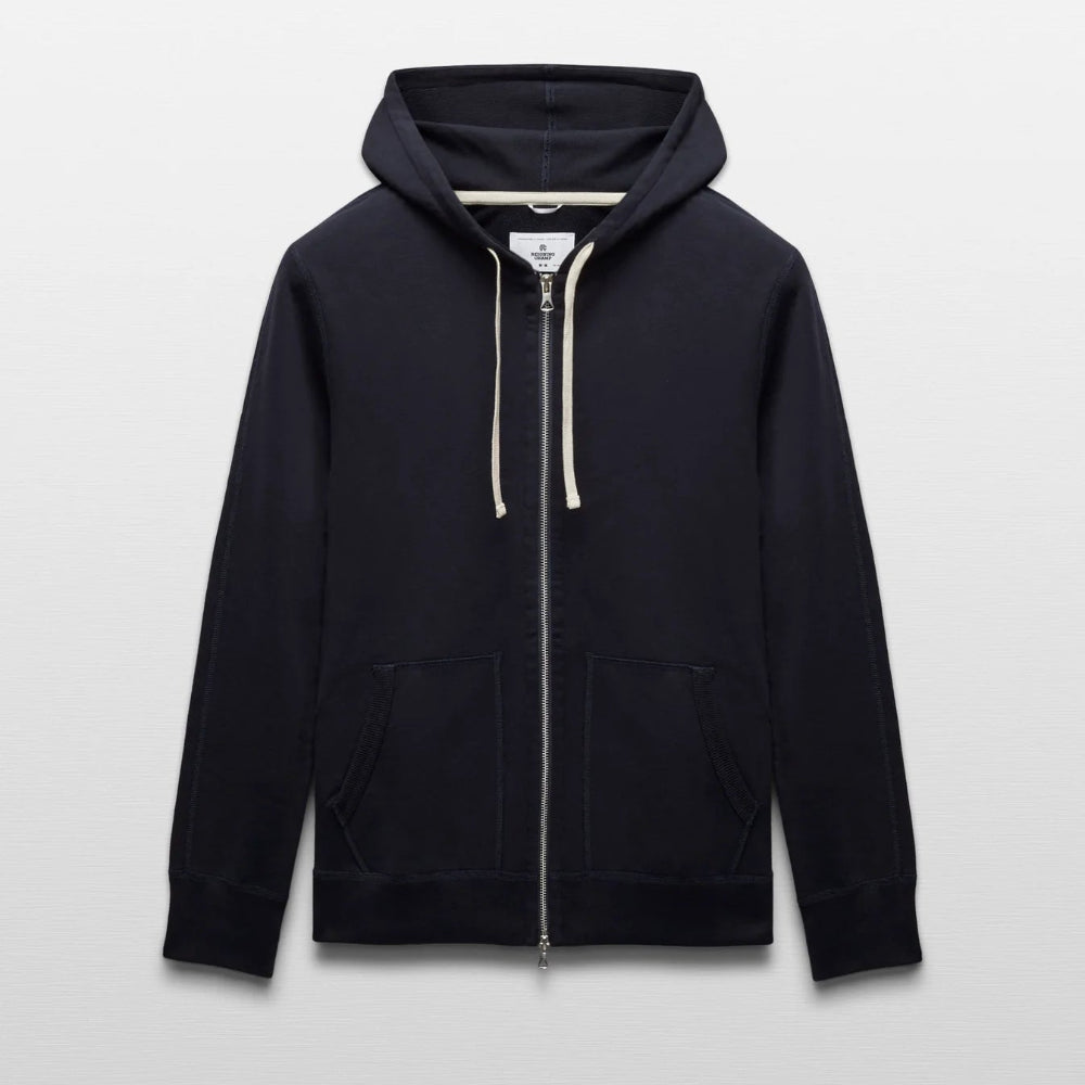 Reigning Champ Midweight Terry Slim Zip Hoodie - Navy