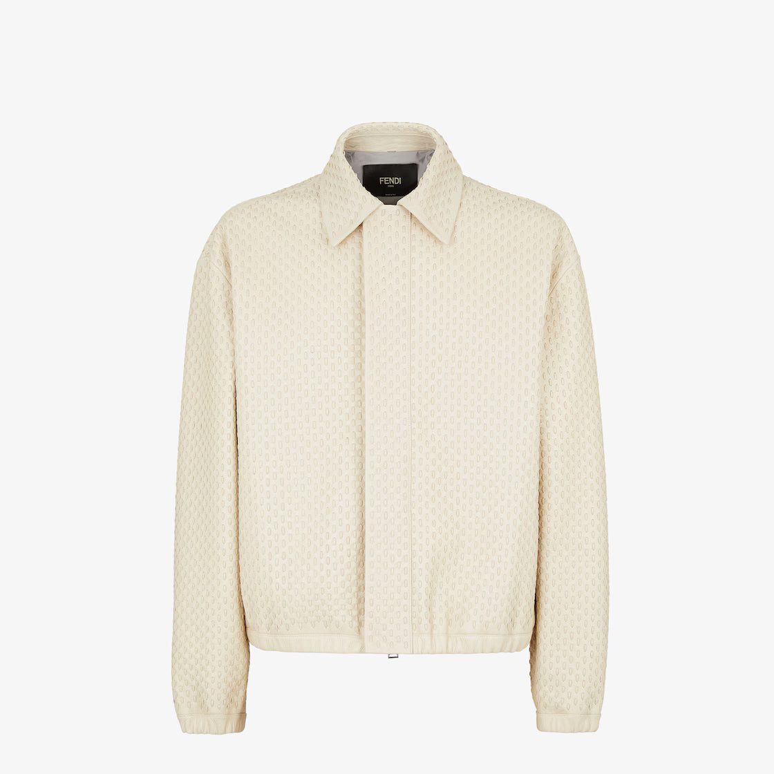 Fendi Blouson White Deerskin Selleria Blouson - Mens Jacket