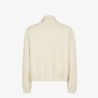 Fendi Blouson White Deerskin Selleria Blouson - Mens Jacket