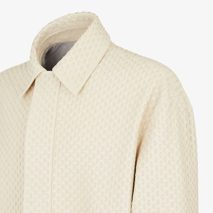 Fendi Blouson White Deerskin Selleria Blouson - Mens Jacket