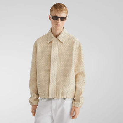 Fendi Blouson White Deerskin Selleria Blouson - Mens Jacket