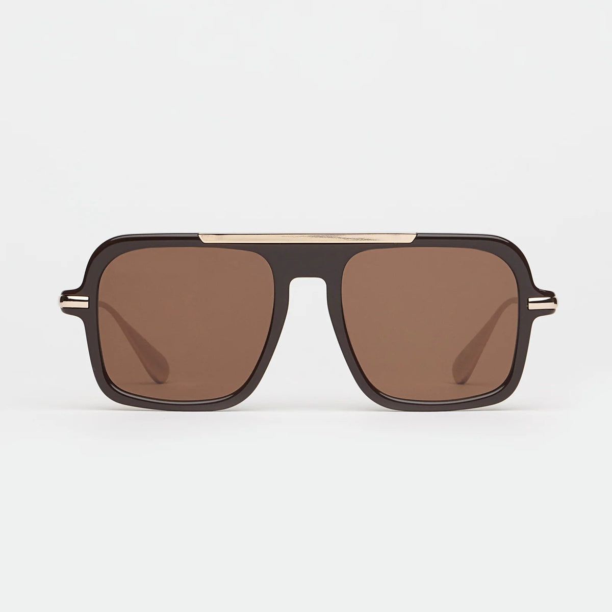 Past Midnight - The Retro Brown Sunglasses