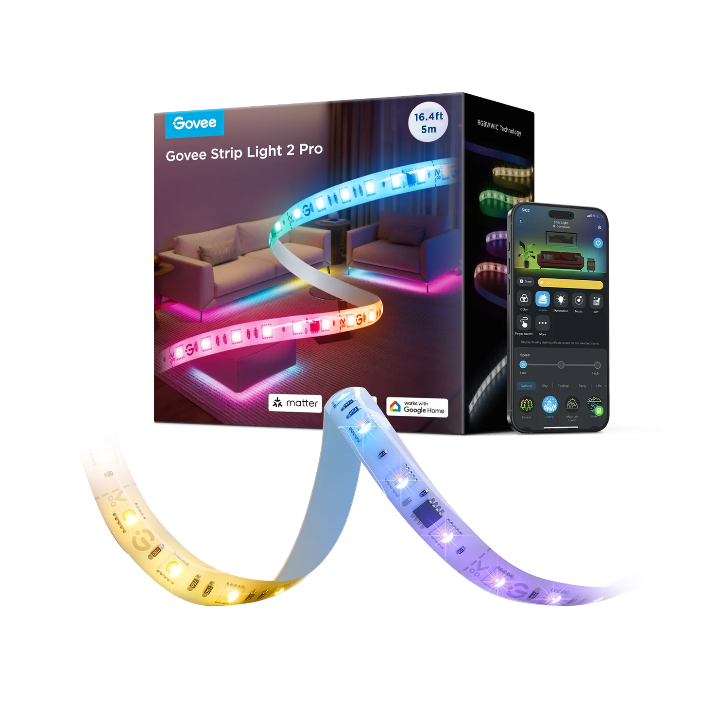 Govee Strip Light 2 Pro - 16.4ft