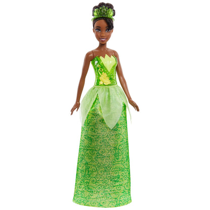 Mattel Disney Princess Tiana Doll in Sparkling Fashion with Removable Skirt