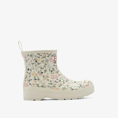 Hunter Womens Play Short Boot - Cloud Dancer Multi