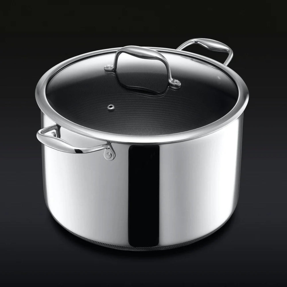 HEXCLAD 10QT Hybrid Stock Pot with Lid (9.5 L)