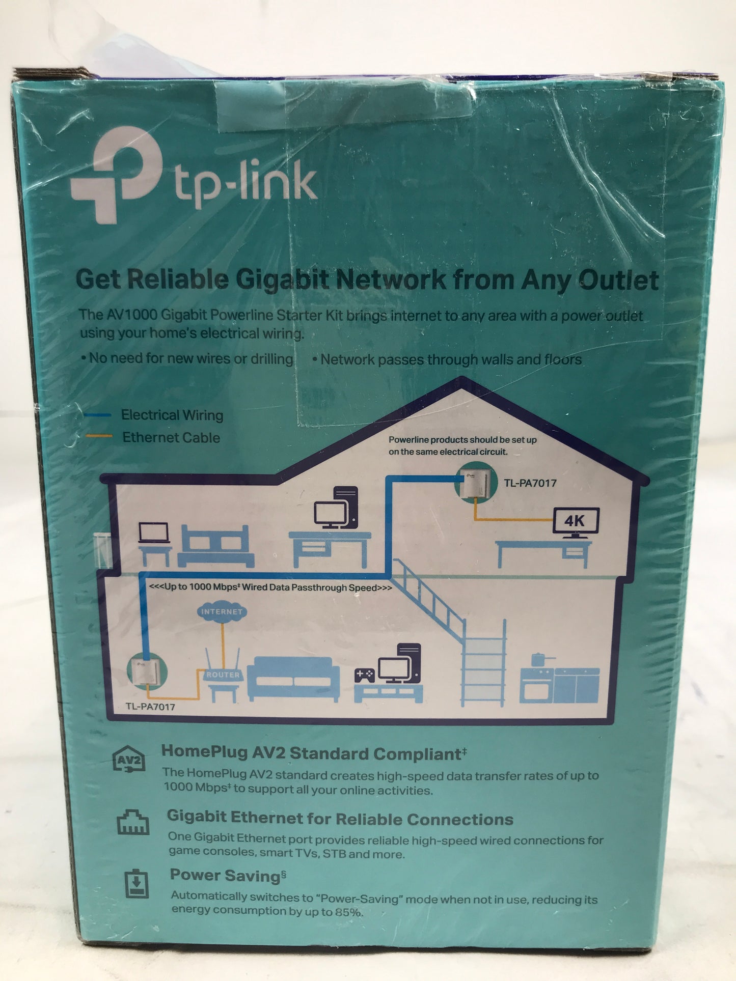TP-Link AV1000 Gigabit Powerline Starter Kit (TL-PA7017KIT)