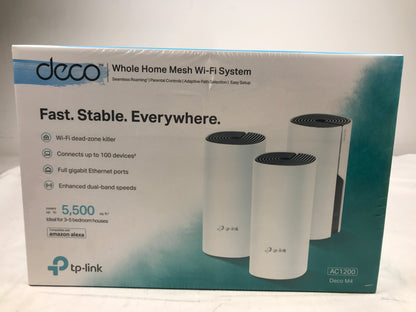 TP-LINK Deco M4 AC1200 Deco Whole Home Mesh Wi-Fi System (3-pack)