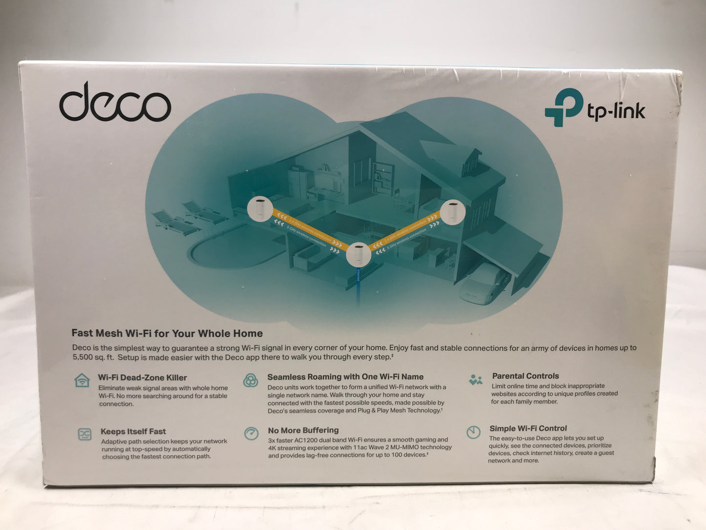 TP-LINK Deco M4 AC1200 Deco Whole Home Mesh Wi-Fi System (3-pack)