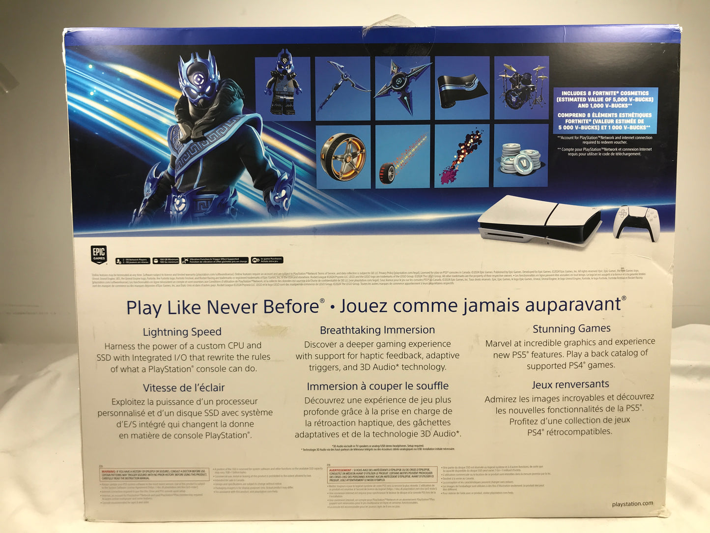 PlayStation 5 Slim Console - Fortnite Cobalt Star Disc Edition