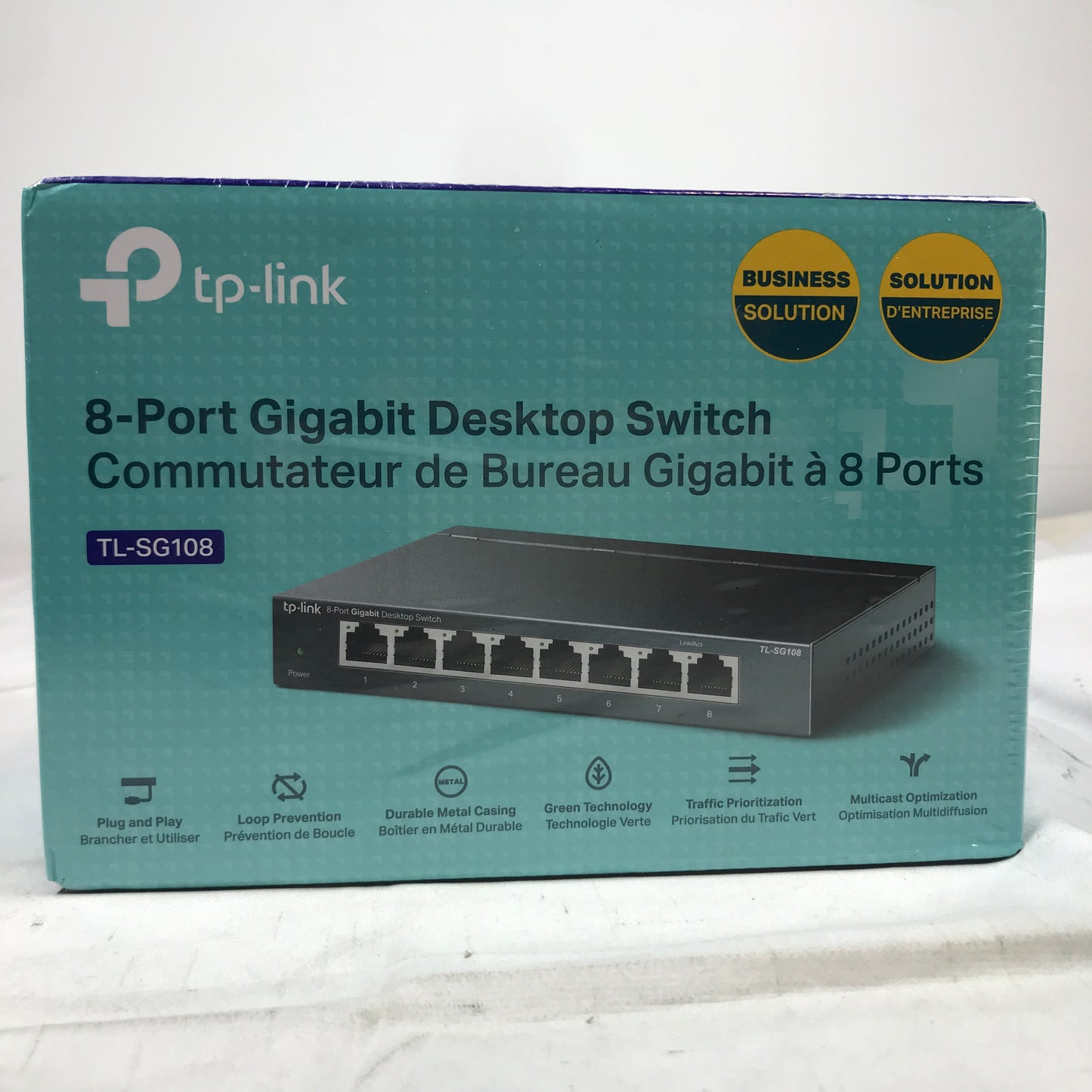 TP-Link 8-Port Gigabit Ethernet Desktop Switch, TL-SG108