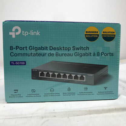 TP-Link 8-Port Gigabit Ethernet Desktop Switch, TL-SG108