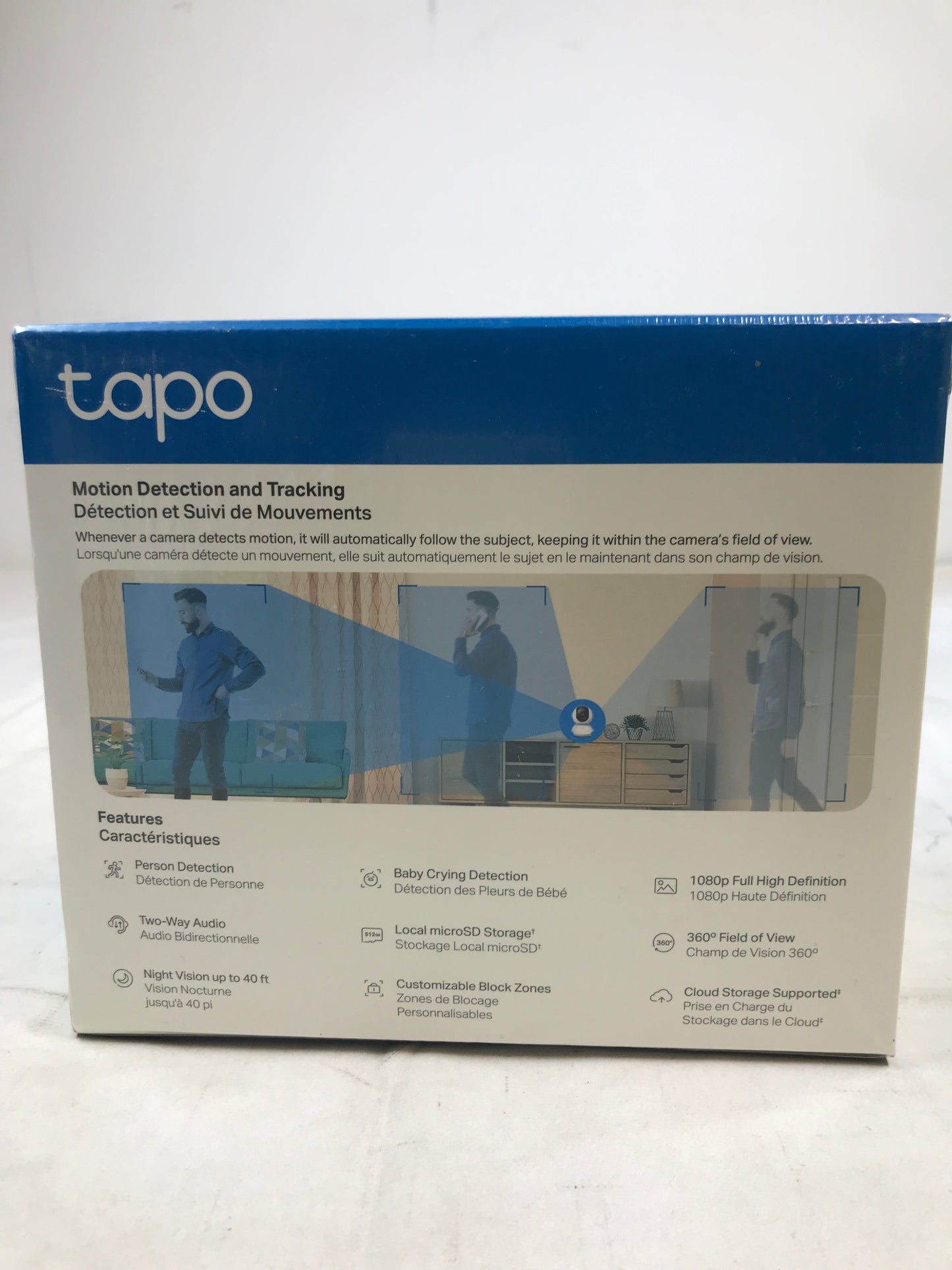 TP-Link Tapo Pan/Tilt Security Camera for Baby Monitor, Pet Camera W/ Motion Detection, 1080P, 2-Way Audio, Night Vision, Cloud & SD Card Storage