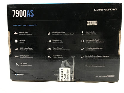 Compustar 7900AS 2-way LCD Remote Start + Security System