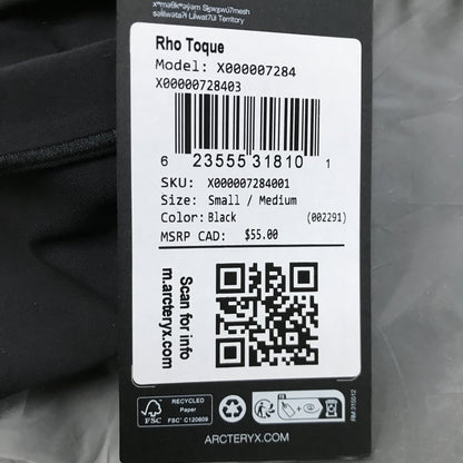 Arc'teryx Rho Toque - Black
