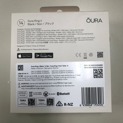 Oura Ring 4 Black - Size 14