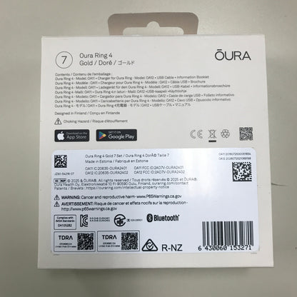 Oura Ring 4 Gold - Size 7