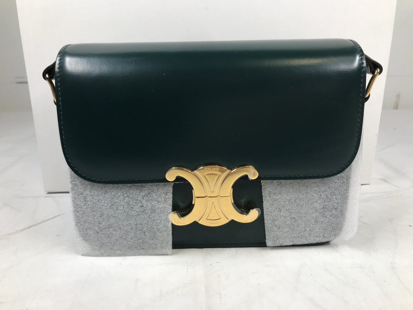Celine - Teen Triomphe Bag in Shiny Calfskin