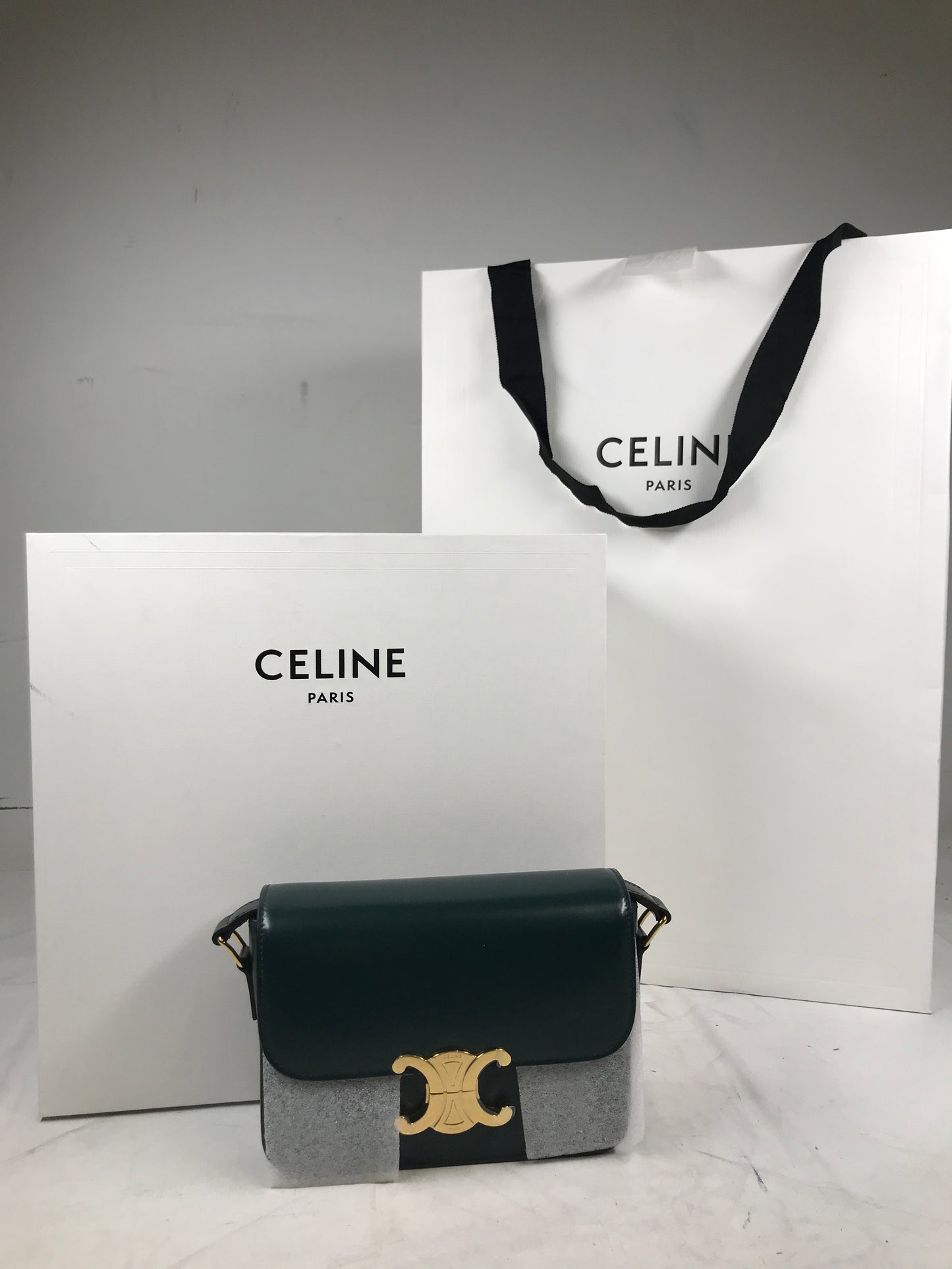 Celine - Teen Triomphe Bag in Shiny Calfskin